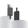 10000mAh USB-C magnētiskais barošanas bloks ar iebūvētu USB-C MagSafe kabeli - melns