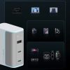 1033754-2-ladowarka-usb-c-usb-a-z-kablem-gan-100w-biala-cuktech-hurtownia-dropshipping.jpg USB-C USB-A sienas lādētājs ar GaN kabeli 100W - balts