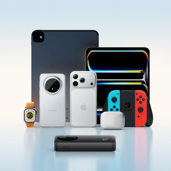 Powerbank ar digitālo displeju 20000mAh USB-A USB-C 22.5W - melns