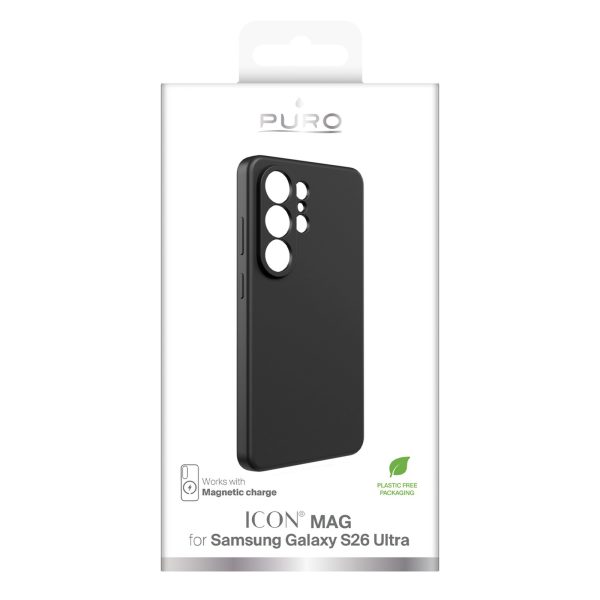 Samsung Galaxy S26 Ultra ICON MAG MagSafe silikona maciņš - melns
