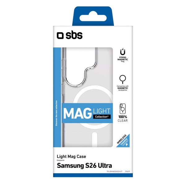 Samsung Galaxy S26 Ultra Cover Light Mag MagSafe aizsargvāciņš - caurspīdīgs