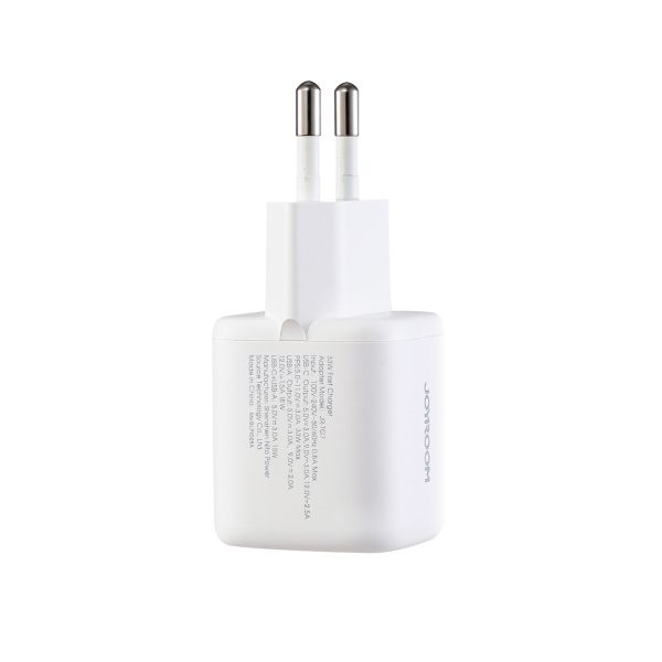 1033798-5-ladowarka-sieciowa-usb-a-usb-c-z-kablem-biala-joyroom-hurtownia-dropshipping.jpg USB-A USB-C sienas lādētājs ar USB-C kabeli - iPhone Lightning 33W - balts
