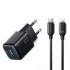 1033799-1-ladowarka-sieciowa-usb-a-usb-c-z-kablem-czarna-joyroom-hurtownia-dropshipping.jpg USB-A USB-C sienas lādētājs ar USB-C kabeli - iPhone Lightning 33W - melns