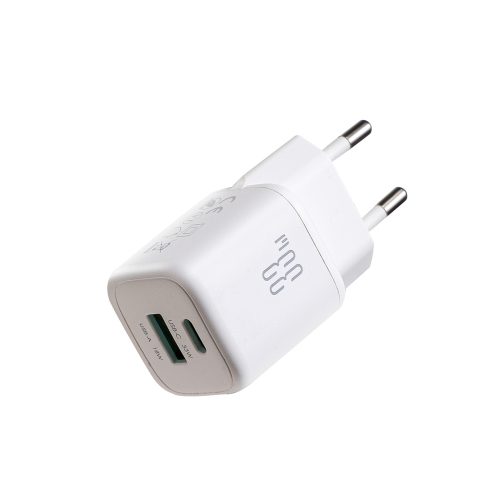 1033800-1-ladowarka-sieciowa-usb-a-usb-c-33w-biala-joyroom-hurtownia-dropshipping.jpg 33 W USB-A USB-C sienas lādētājs - balts