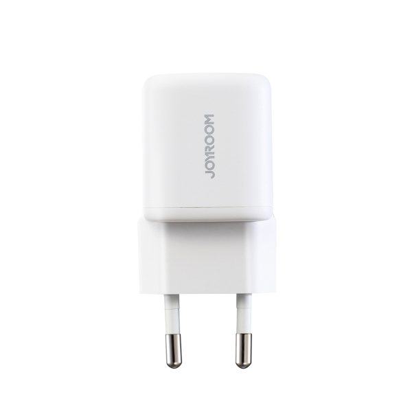 33 W USB-A USB-C sienas lādētājs - balts