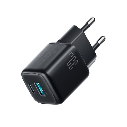 1033801-1-ladowarka-sieciowa-usb-a-usb-c-33w-czarna-joyroom-hurtownia-dropshipping.jpg 33 W USB-A USB-C sienas lādētājs - melns