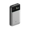 Powerbank 15000mAh USB-A USB-C 100W - pelēks