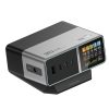 5-in-1 uzlādes stacija ar digitālo displeju USB-A USB-C 300W - sudrabkrāsas