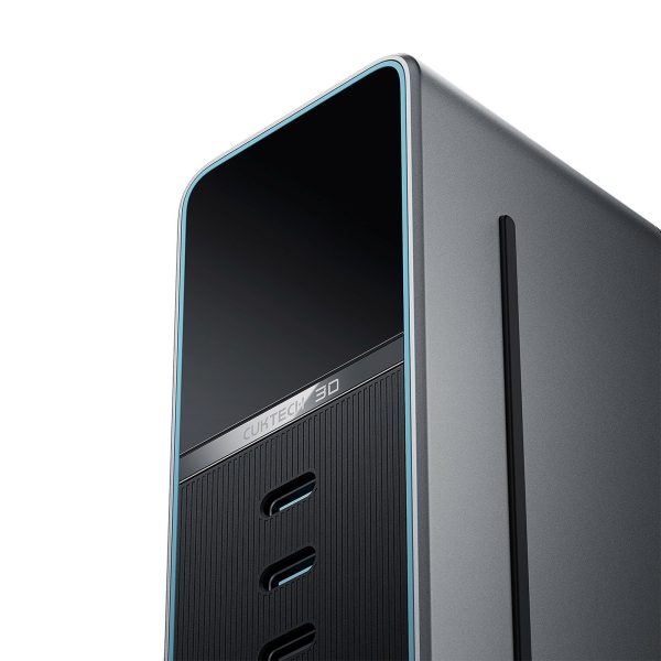 5-in-1 uzlādes stacija ar digitālo displeju USB-A USB-C 300W - sudrabkrāsas