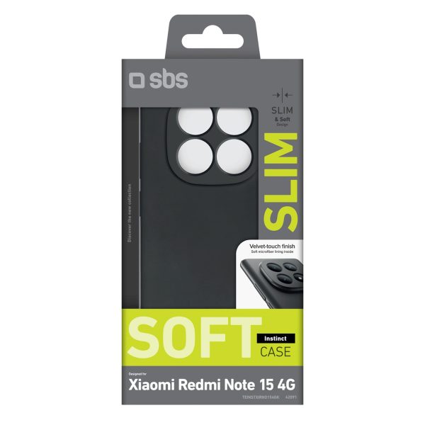 Xiaomi Redmi Note 15 4G Instinct maciņš - melns