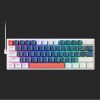 Blue Switch vadu mehāniskā spēļu tastatūra ar fona apgaismojumu - zila un balta