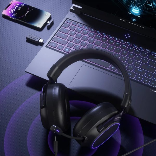GX30 Pro bezvadu spēļu austiņas - melnas