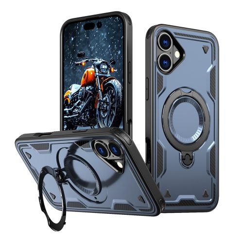 iPhone 16 Hybrid Armor modernais MagSafe vāciņš — zils