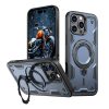 iPhone 16 Pro Max Hybrid Armor moderns maciņš ar MagSafe aizsargslāni — zils