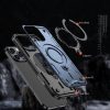 iPhone 16 Pro Max Hybrid Armor moderns maciņš ar MagSafe aizsargslāni — zils
