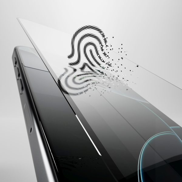 Hibrīda stikls ar melnu rāmi iPhone 16 Pro Max Flexible Glass D3O
