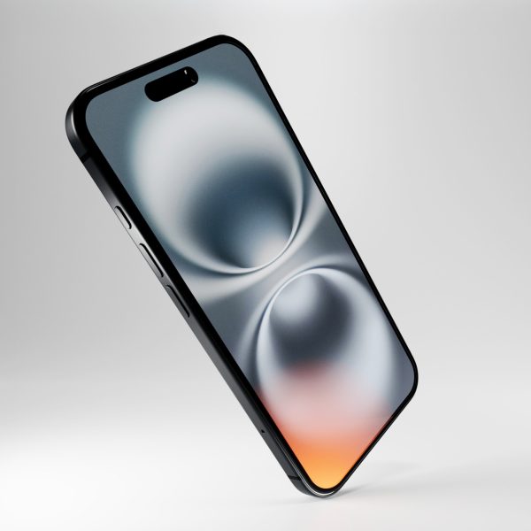 Hibrīda stikls ar melnu rāmi iPhone 16 Plus / iPhone 15 Pro Max / iPhone 15 Plus elastīgajam stiklam D3O