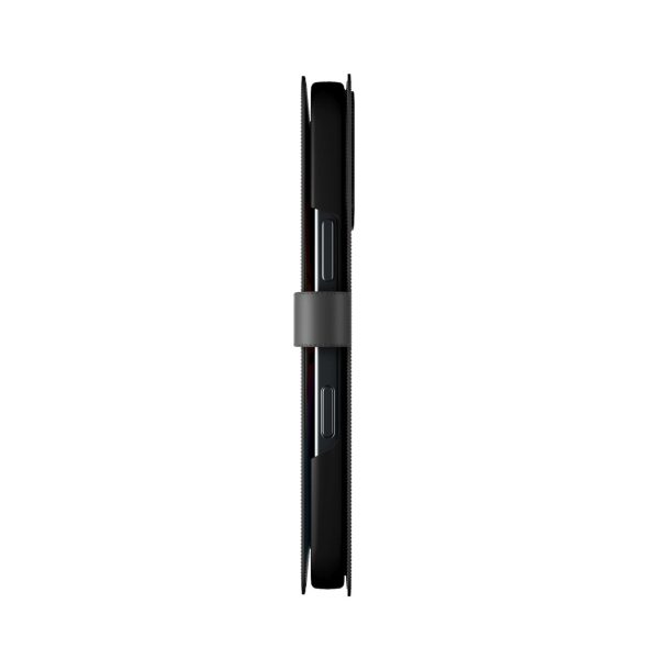 2 vienā PU ādas maciņš ar atloku un maku iPhone 16 maciņam, noņemams MagSafe aizsargs — melns