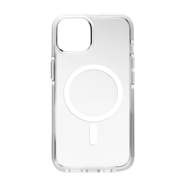 iPhone 15 Lite Mag Pro MagSafe silikona vāciņš — caurspīdīgs