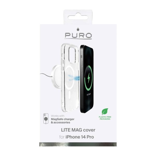 iPhone 14 Pro Lite MagSafe silikona vāciņš — caurspīdīgs