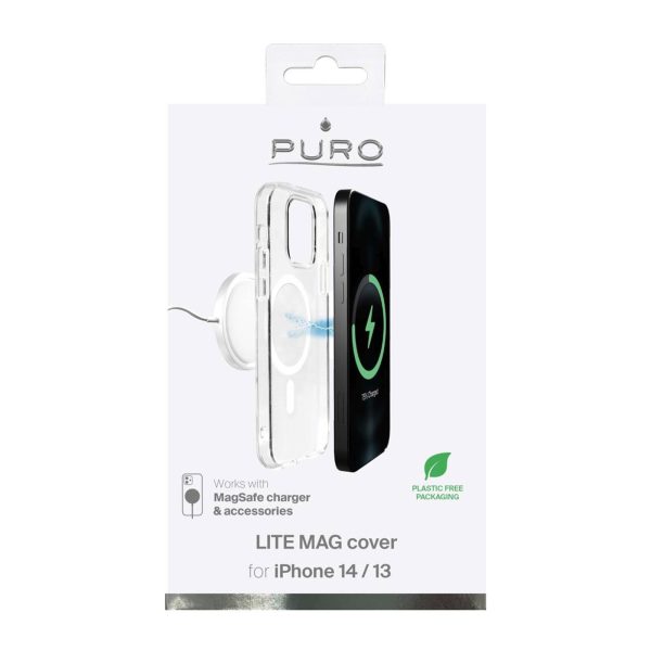 iPhone 14 / 13 Lite MagSafe silikona vāciņš - caurspīdīgs