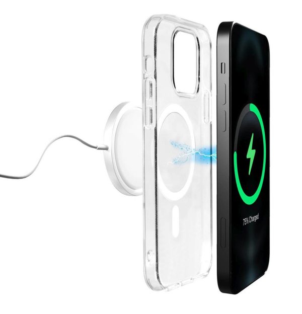 iPhone 14 / 13 Lite MagSafe silikona vāciņš - caurspīdīgs