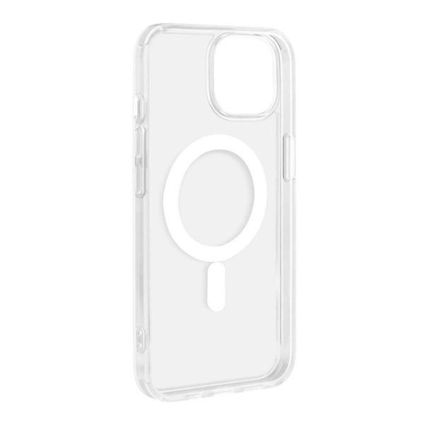 iPhone 14 / 13 Lite MagSafe silikona vāciņš - caurspīdīgs