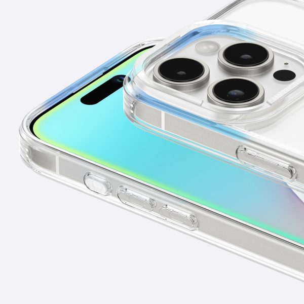 Silikona maciņš ar magnētisku gredzenu iPhone 16 Pro - caurspīdīgs