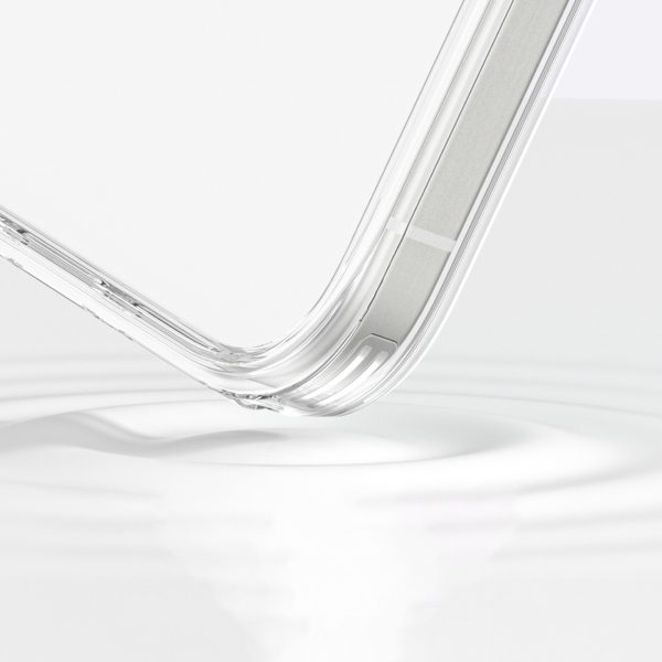 Silikona maciņš ar magnētisku gredzenu iPhone 16 Pro - caurspīdīgs