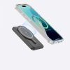Silikona maciņš ar magnētisku gredzenu iPhone 16 Pro - caurspīdīgs
