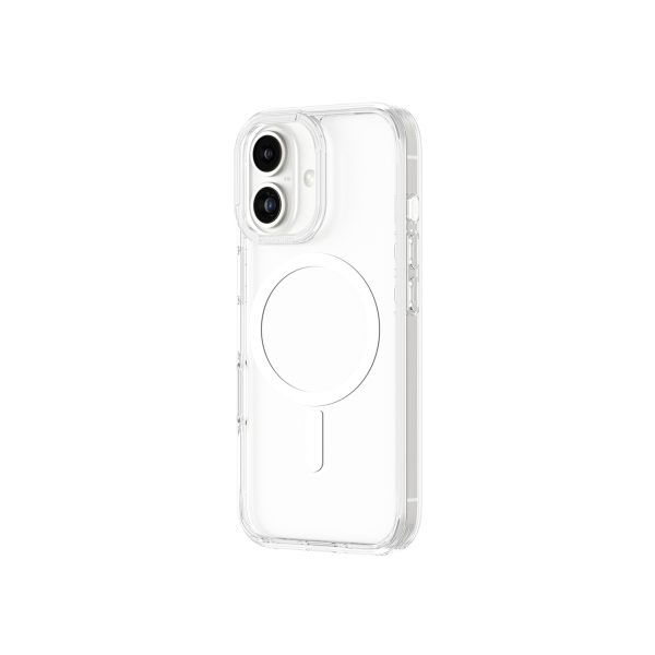 Silikona maciņš ar magnētisku gredzenu iPhone 16 - caurspīdīgs