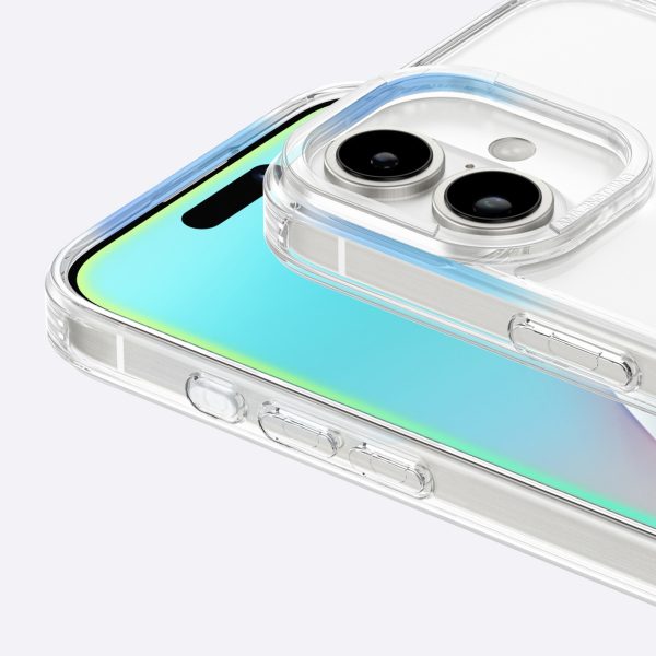 Silikona maciņš ar magnētisku gredzenu iPhone 16 - caurspīdīgs