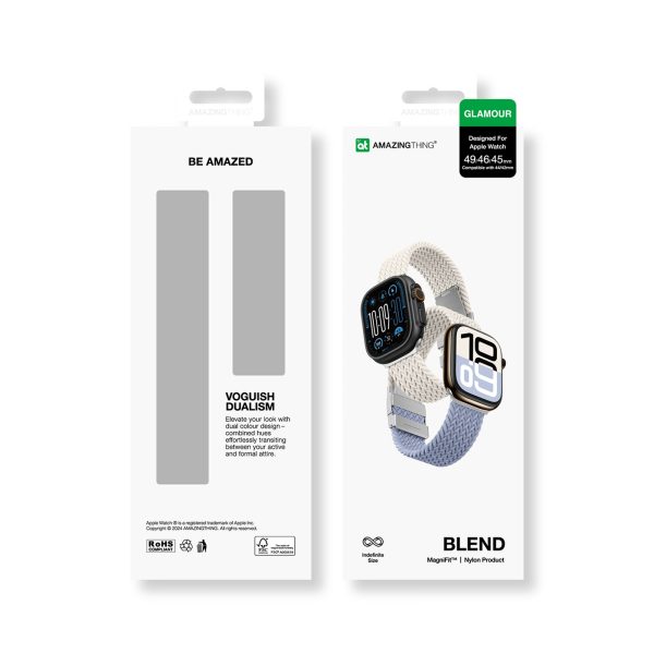 Apple Watch 45/46/49 mm Blend Band 2 siksniņu iepakojums - kosmosa zils/zvaigžņu krāsas