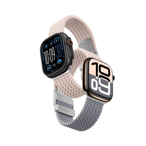 Apple Watch 42 mm Blend Band 2 siksniņu iepakojums - rožpelēks/rozā