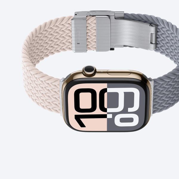Apple Watch 42 mm Blend Band 2 siksniņu iepakojums - rožpelēks/rozā