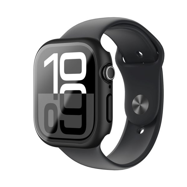 Radix rūdīta stikla maciņš Apple Watch 42 mm pulksteņiem - melns