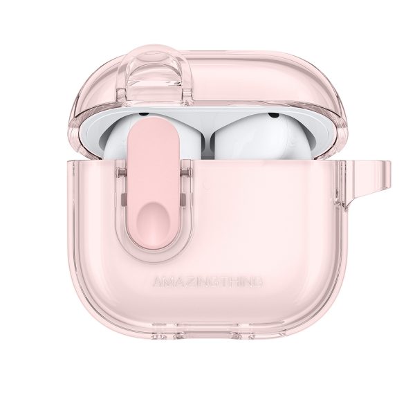 AirPods 4 minimālistisks maciņš - rozā