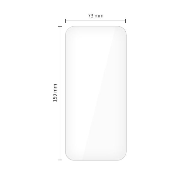 Rūdīts stikls iPhone 16 Pro Max / 17 Pro Max Glass Fit+ caurspīdīgs - 2 gab.