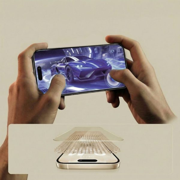 Rūdīts stikls iPhone 16 Pro Max / 17 Pro Max Glass Fit+ caurspīdīgs - 2 gab.