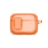 Titan Pro Mag Case caurspīdīgs aizsargmaciņš AirPods Pro 3 ierīcēm - oranžs