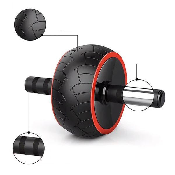 1033958-3-kolko-do-cwiczen-miesni-brzucha-ab-wheel-z-mata-wozinsky-hurtownia-dropshipping.jpg Vēdera preses ritenis ar paklājiņu - melns