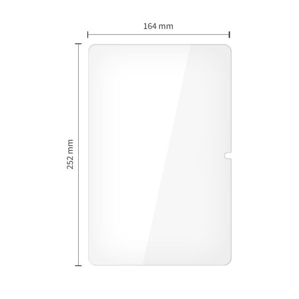 Rūdīts stikls Samsung Galaxy Tab A9+ / A11+ Plus 11.0 Glass Fit+ caurspīdīgs - 2 gab.