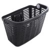 Velosipēda grozs ar plastmasas stūri - melns