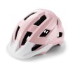 Jauniešu velosipēda ķivere ar noņemamu vizieri 54-58 cm - rozā