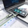 USB-C kabelis ar displeju PD 60W 1.2m - zaļš
