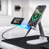 USB-C kabelis ar displeju PD 60W 1.2m - zils