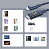 USB-C kabelis ar displeju PD 60W 1.2m - zils