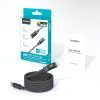USB-C kabelis ar displeju PD 60W 1.2m - melns