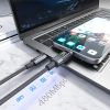 USB-C kabelis ar displeju PD 60W 1.2m - melns