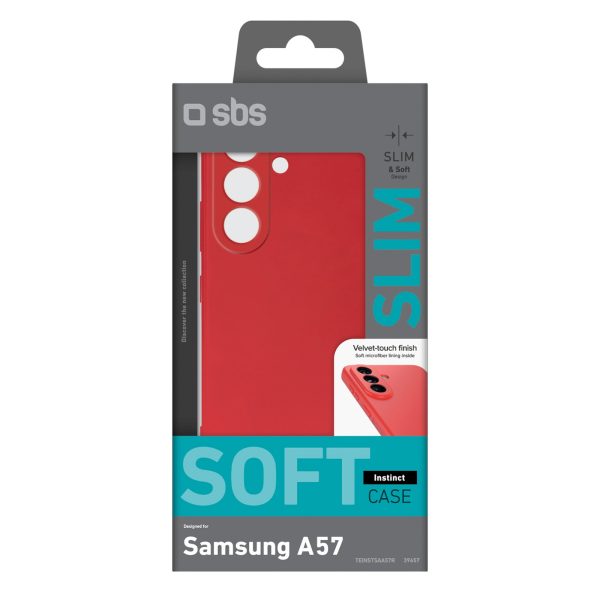 1034004-2-etui-na-samsung-galaxy-a57-czerwone-sbs-hurtownia-dropshipping.jpg Samsung Galaxy A57 Instinct aizsargvāciņš - sarkans